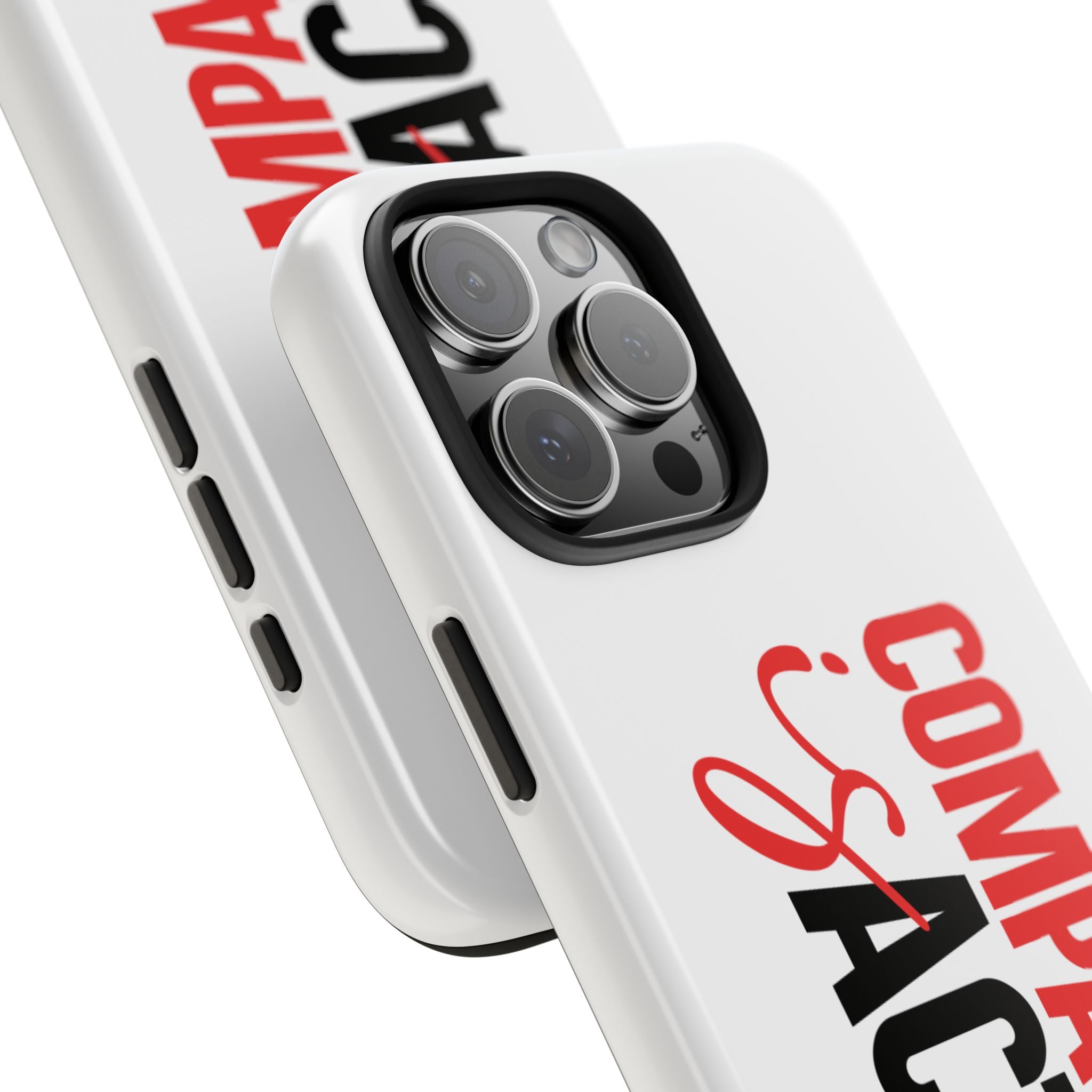Compassion Is Action iPhone Case — White