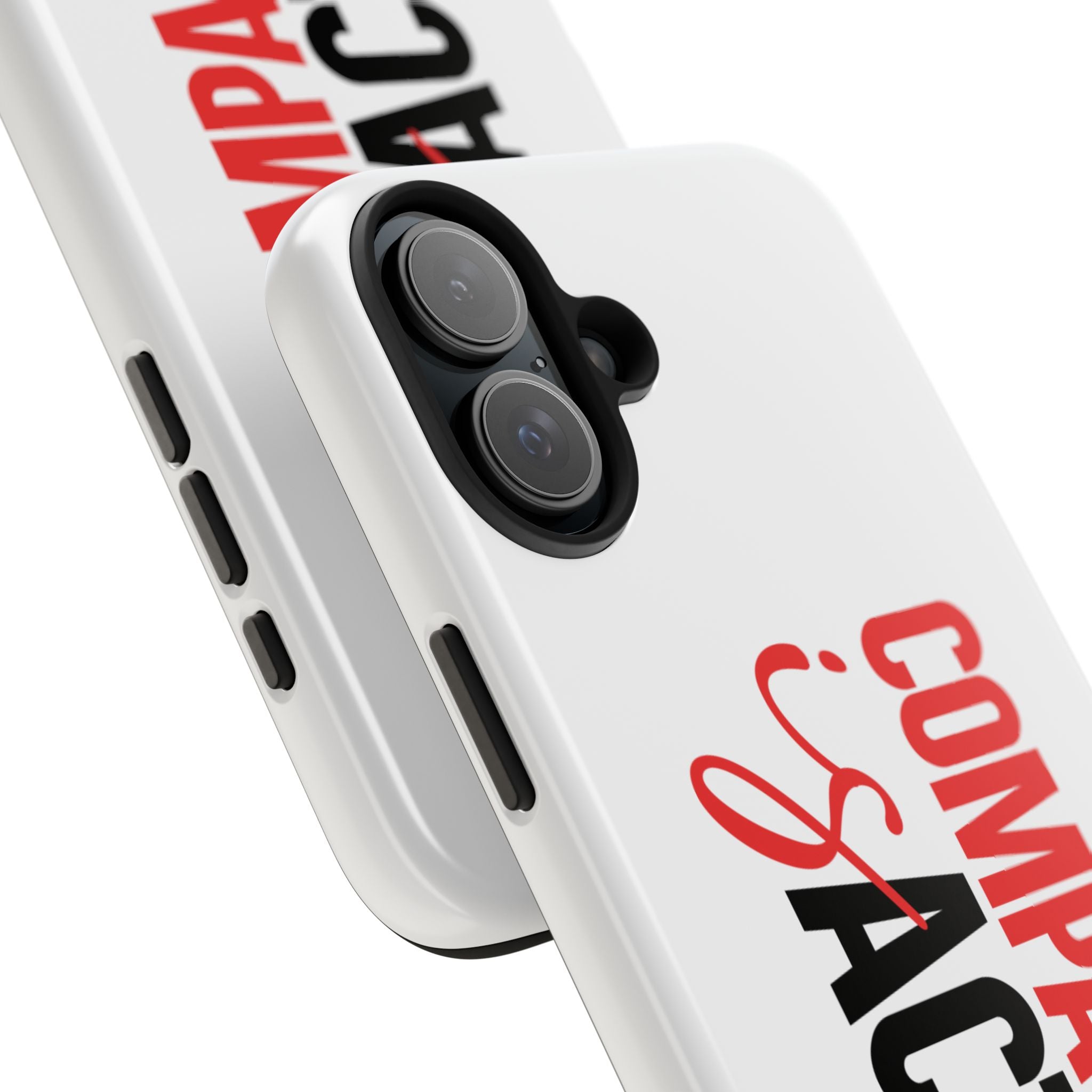Compassion Is Action iPhone Case — White
