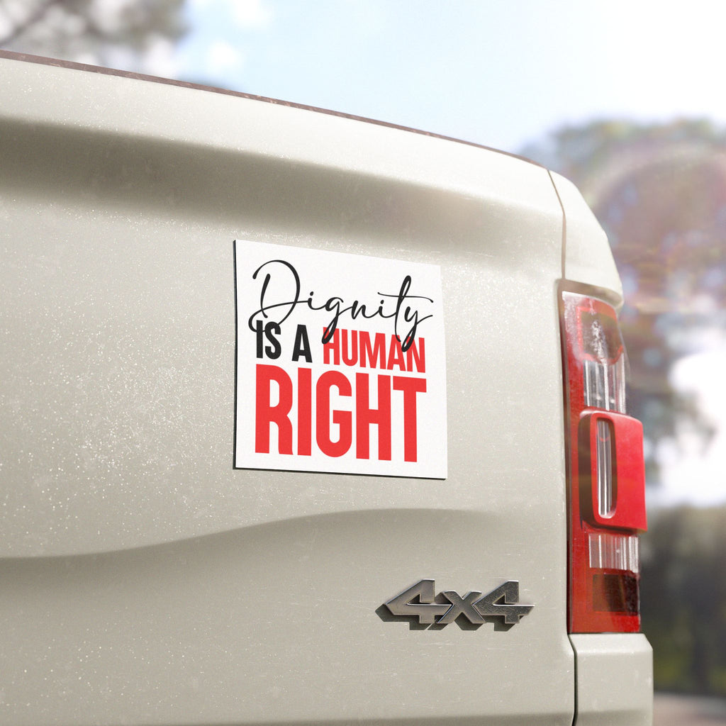Dignity Is A Human Right Car Magnet
