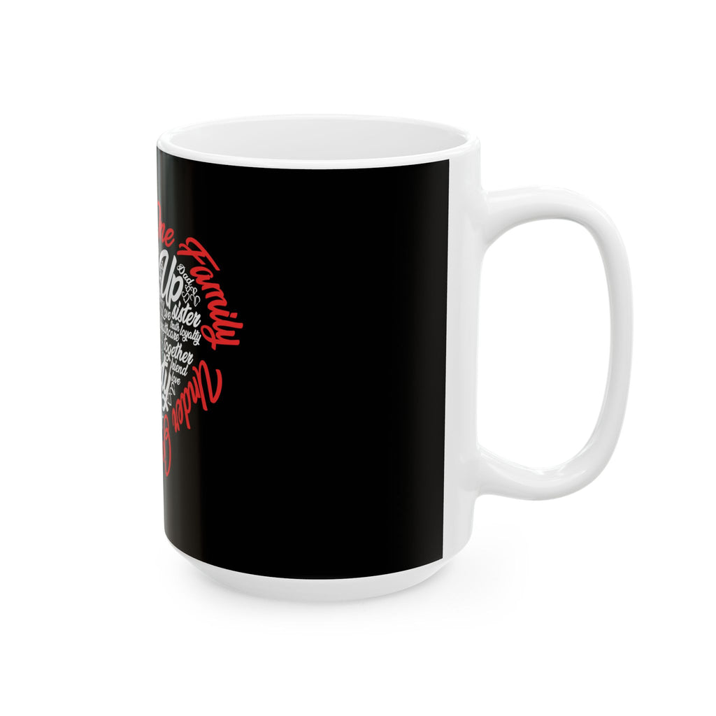 Stand Up to Poverty Mug — Black