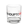 Stand Up To Poverty Rocks Glass