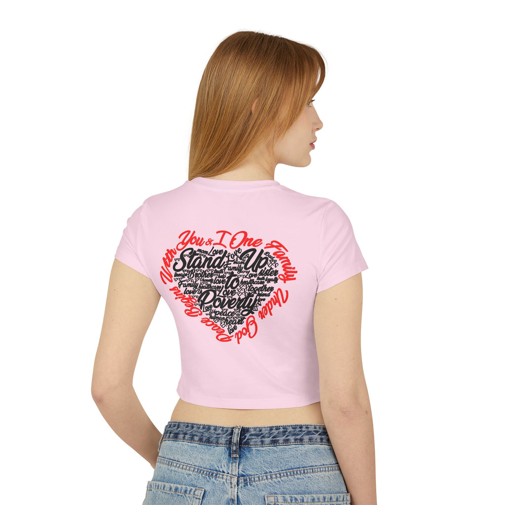 Stand Up To Poverty Cropped Top