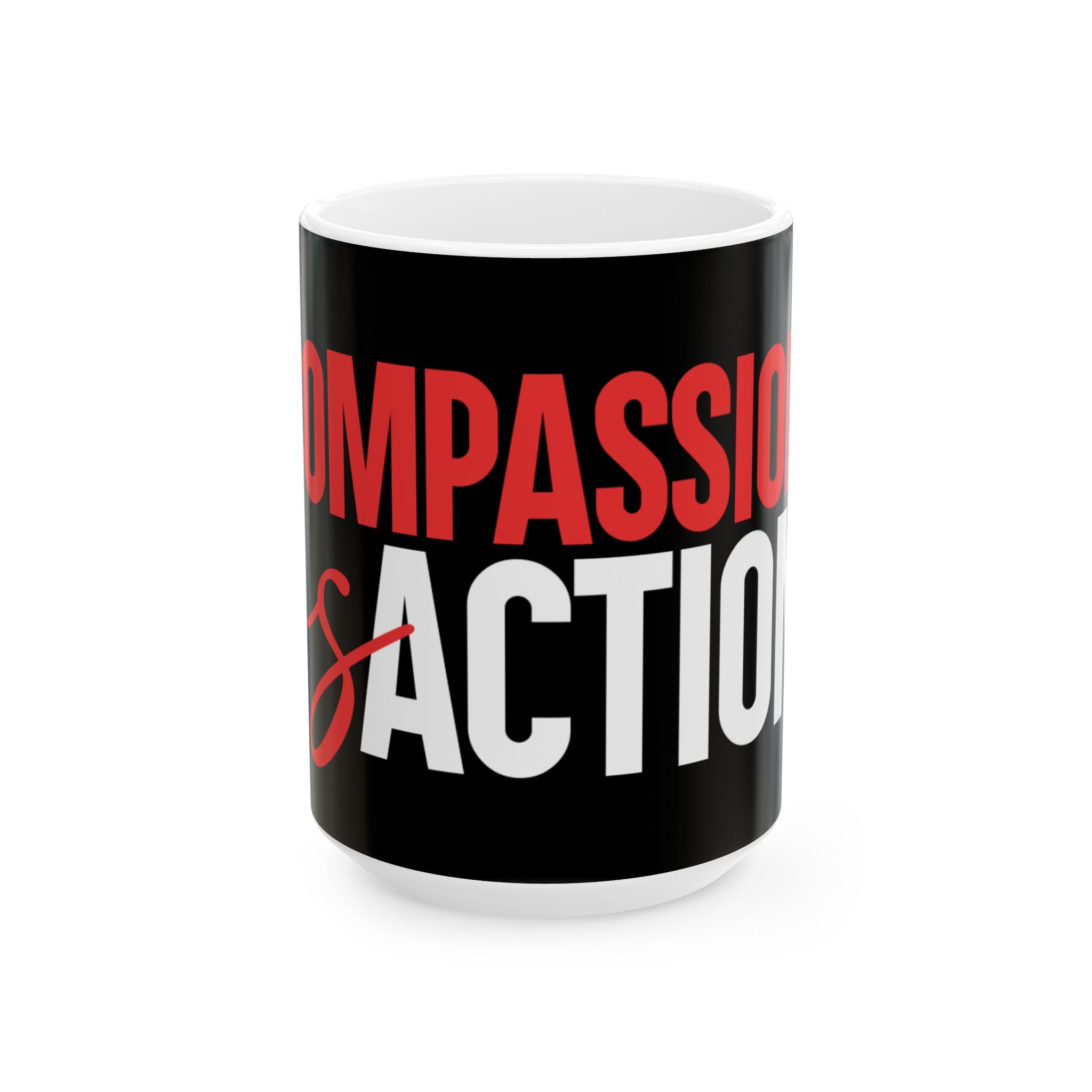 Compassion Is Action Mug - Black