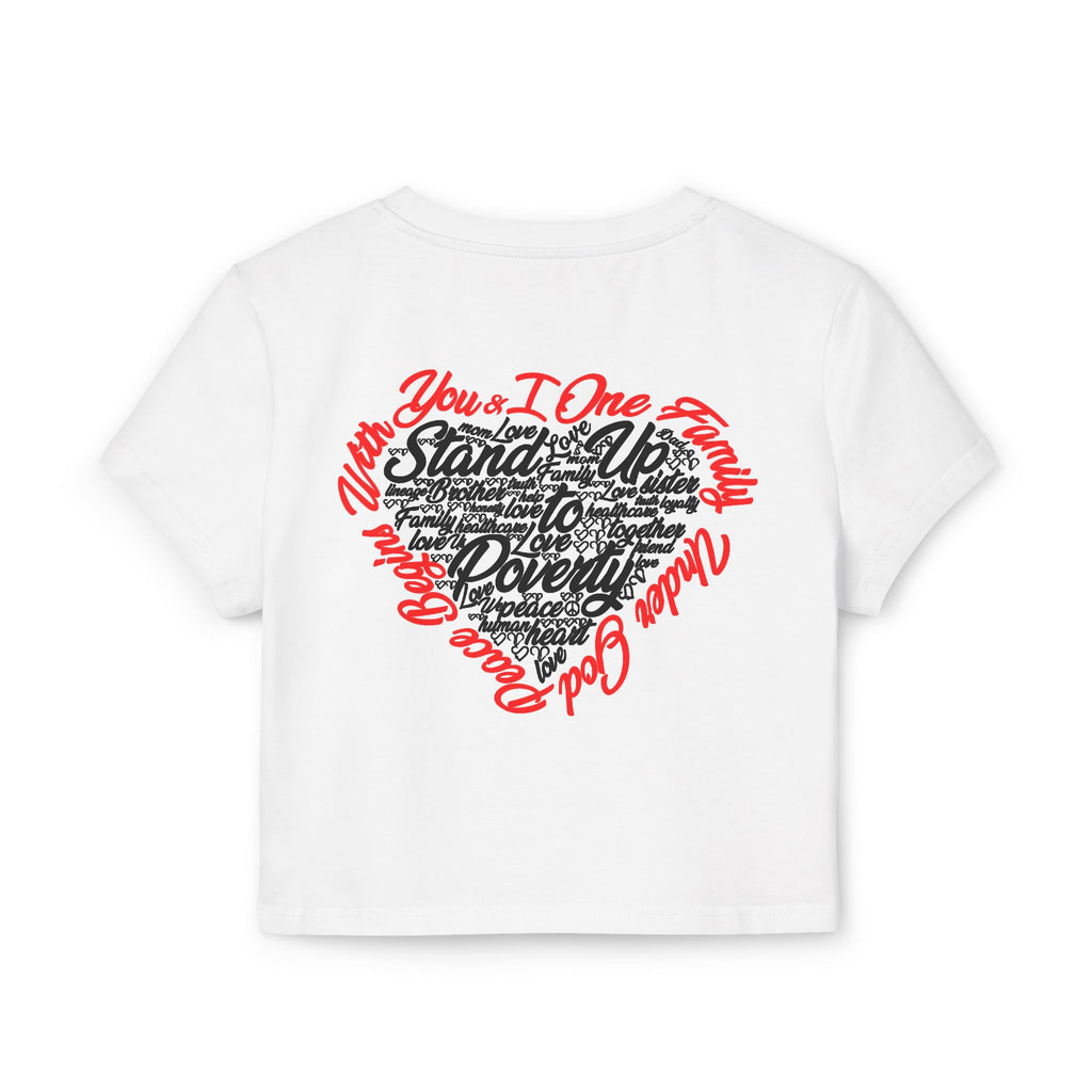 Stand Up To Poverty Cropped Top