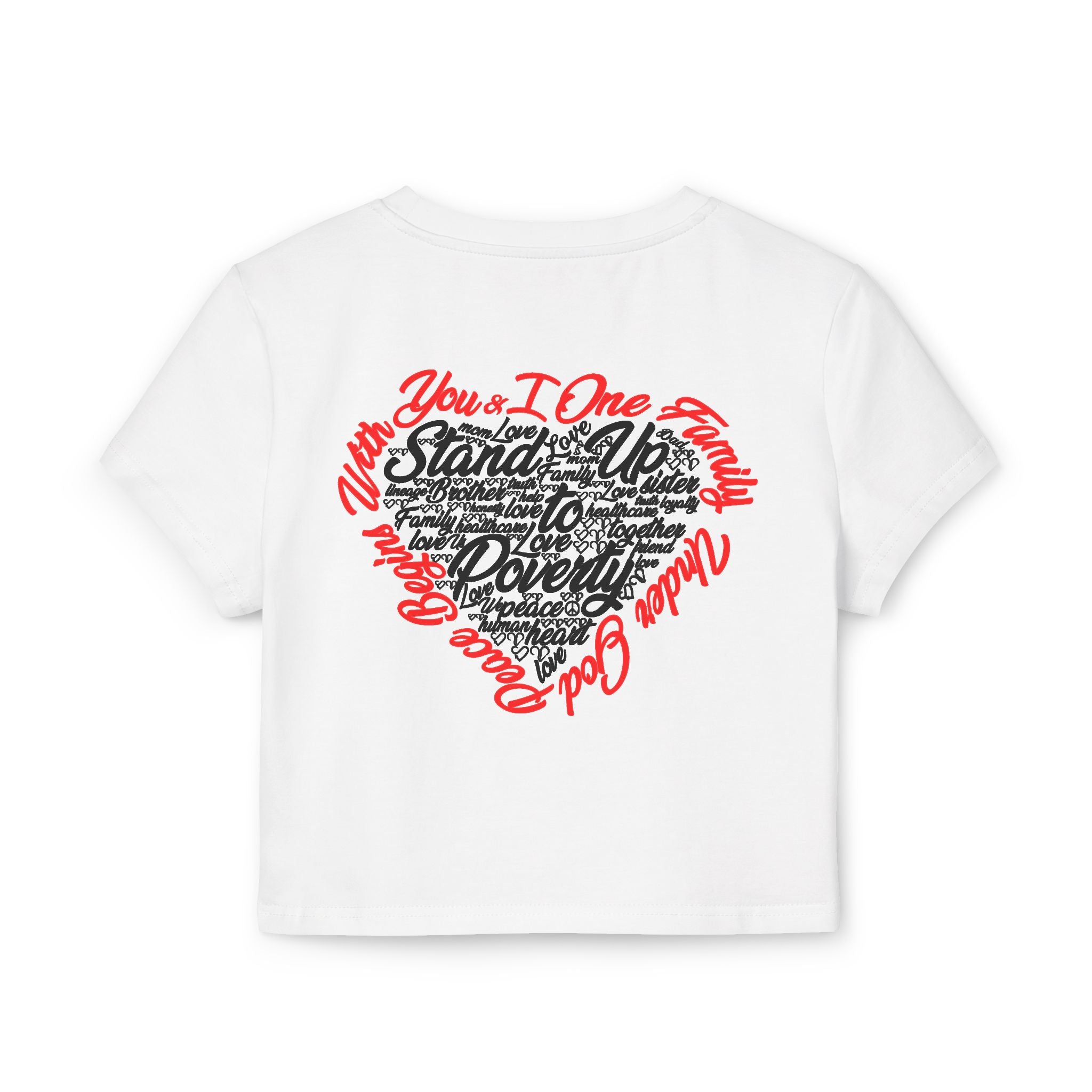 Stand Up To Poverty Cropped Top