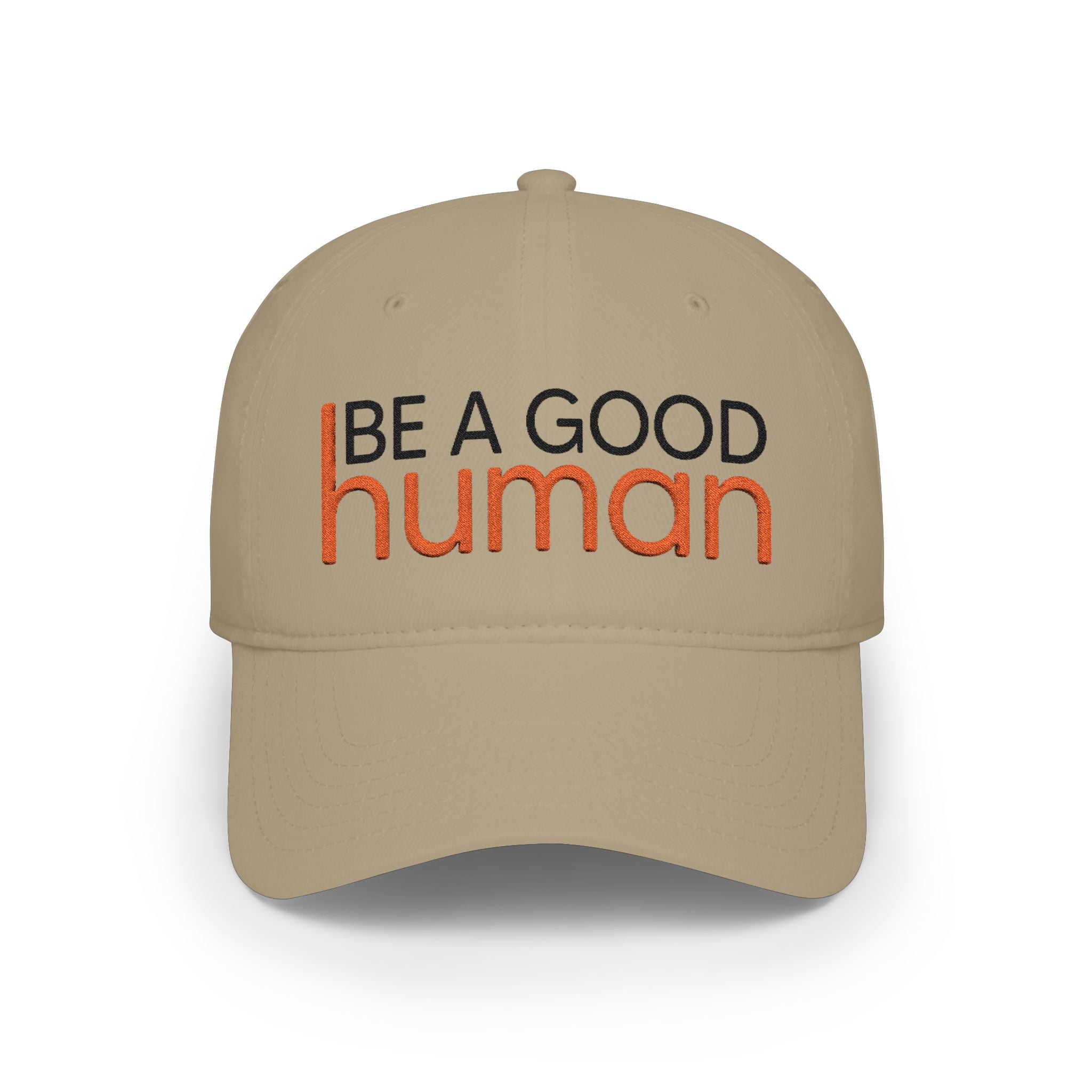 Be A Good Human Embroidered Cap - Light