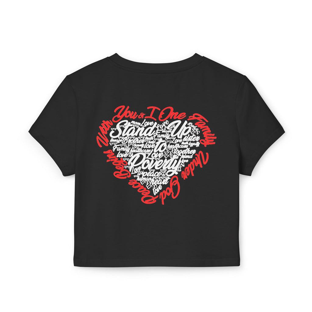 Stand Up To Poverty Cropped Top