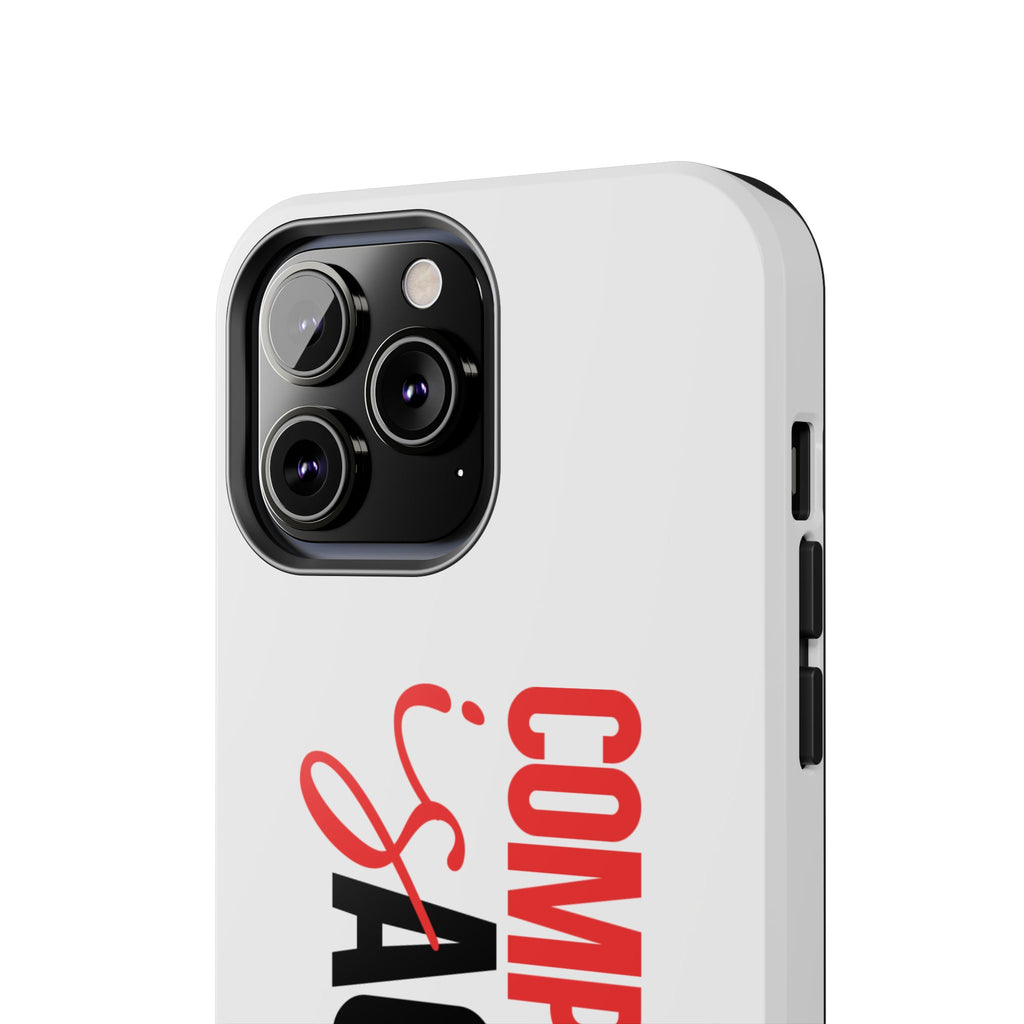 Compassion Is Action iPhone Case — White
