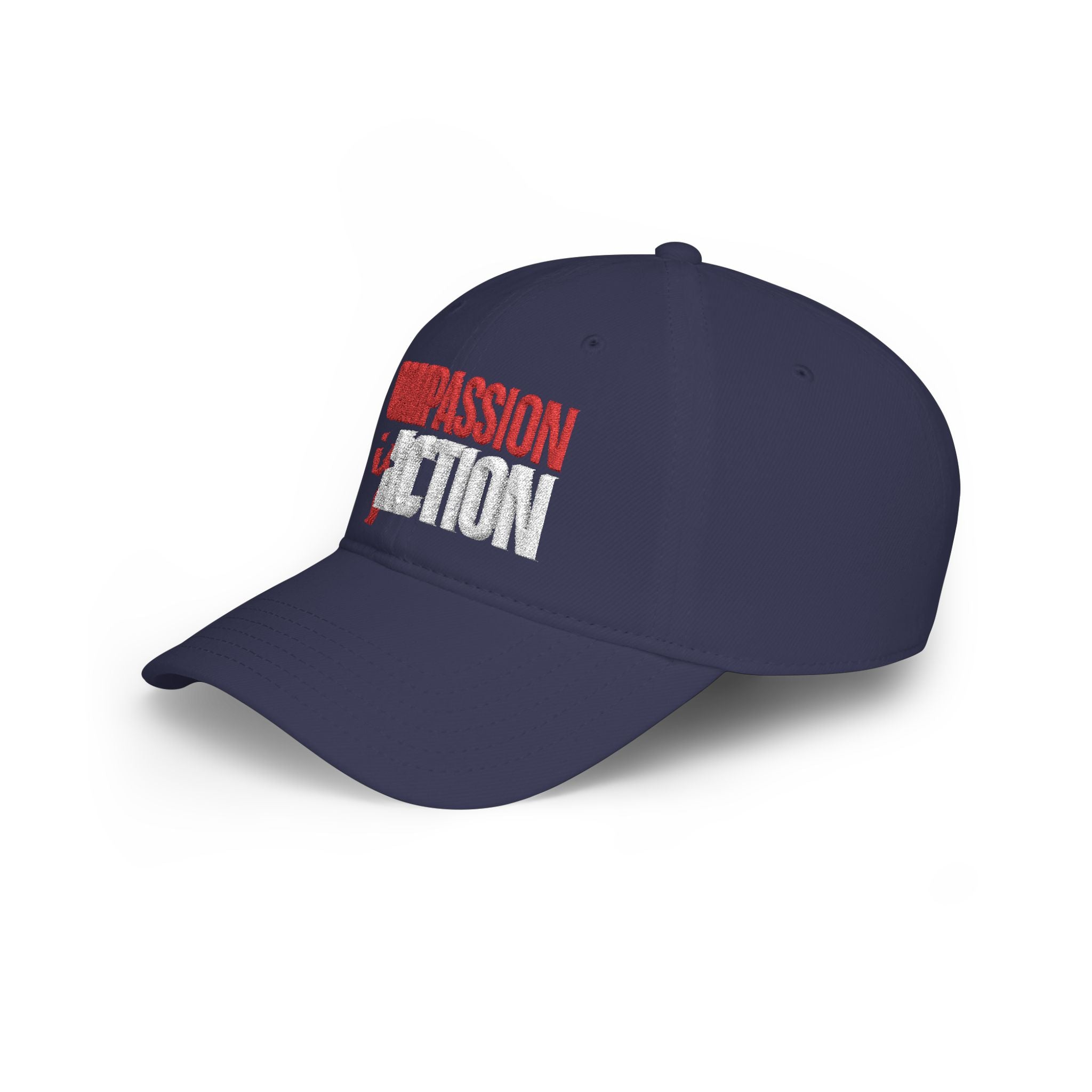 Compassion Is Action Embroidered Baseball Cap - Dark