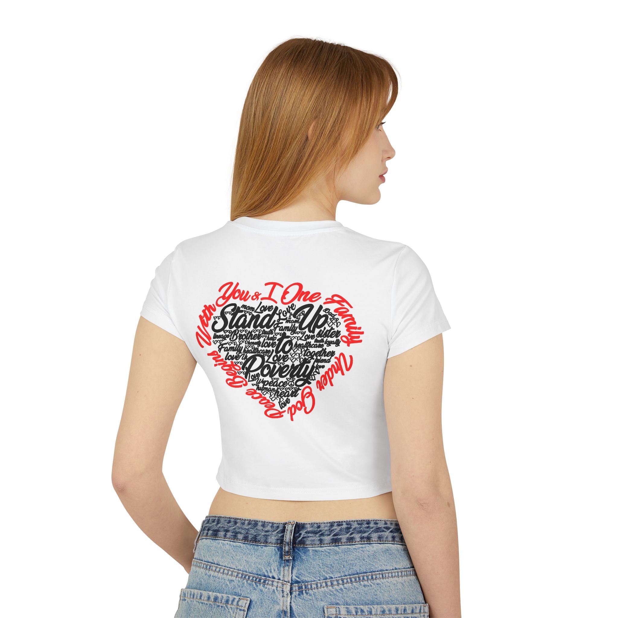 Stand Up To Poverty Cropped Top
