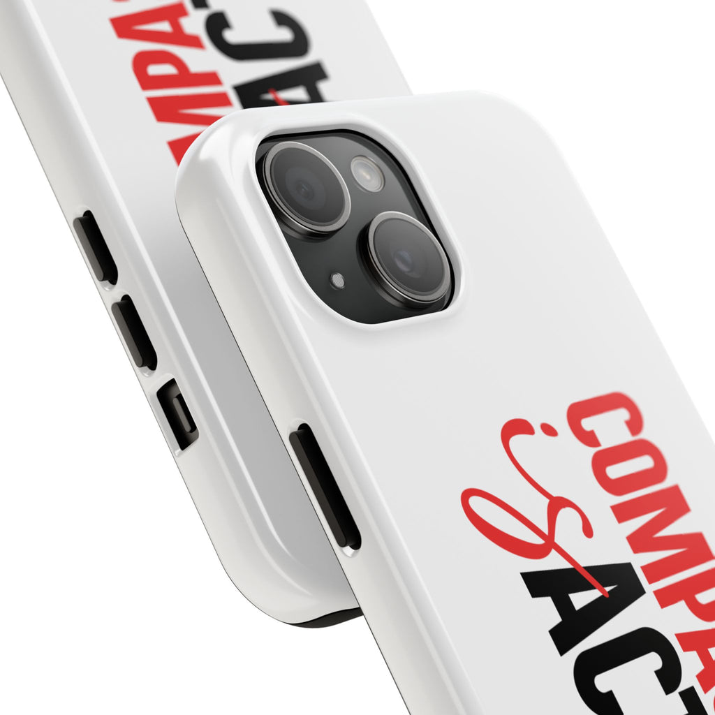 Compassion Is Action iPhone Case — White