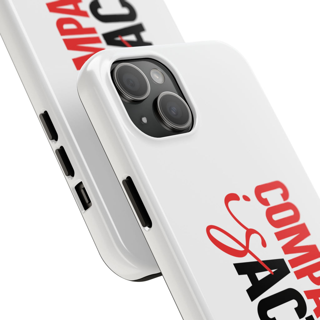 Compassion Is Action iPhone Case — White