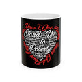 Stand Up to Poverty Mug — Black
