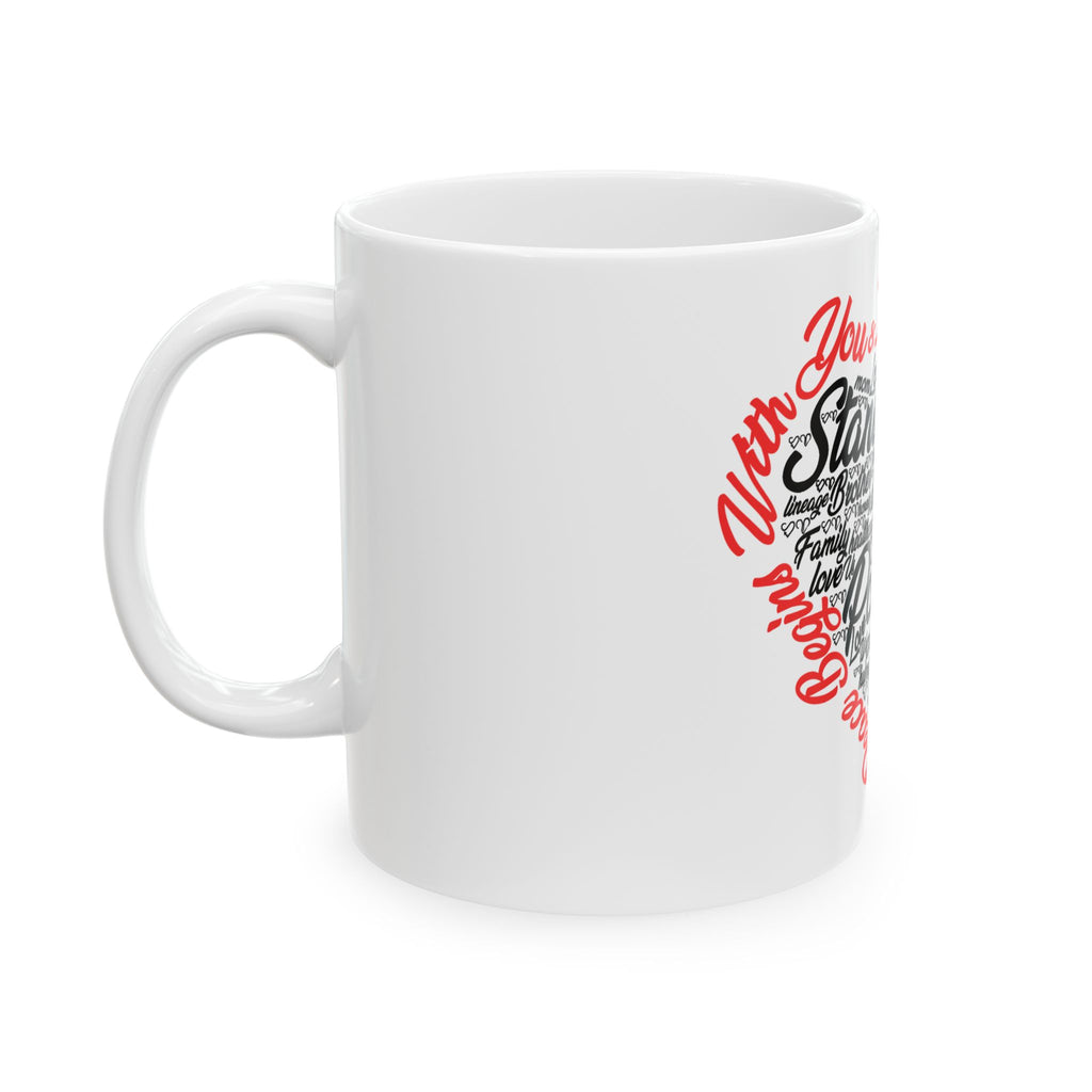 Stand Up to Poverty Mug — White