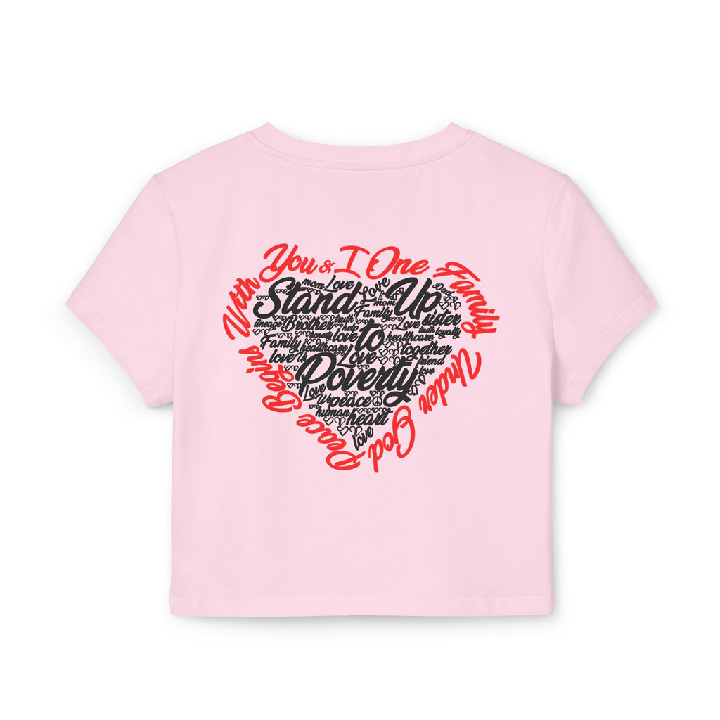 Stand Up To Poverty Cropped Top
