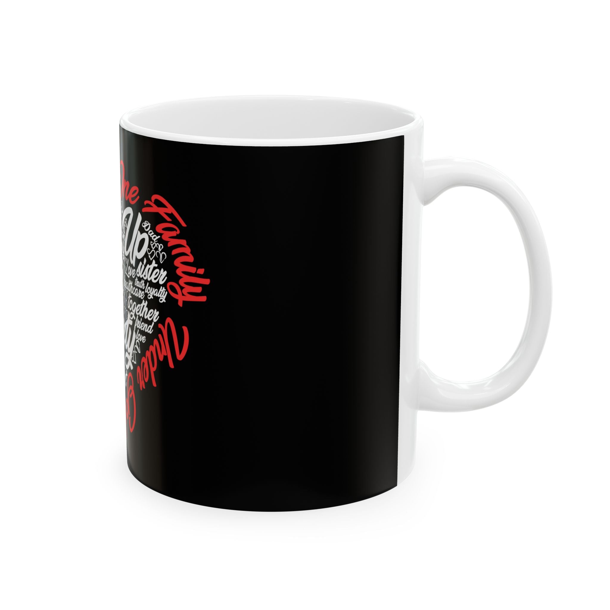 Stand Up to Poverty Mug — Black