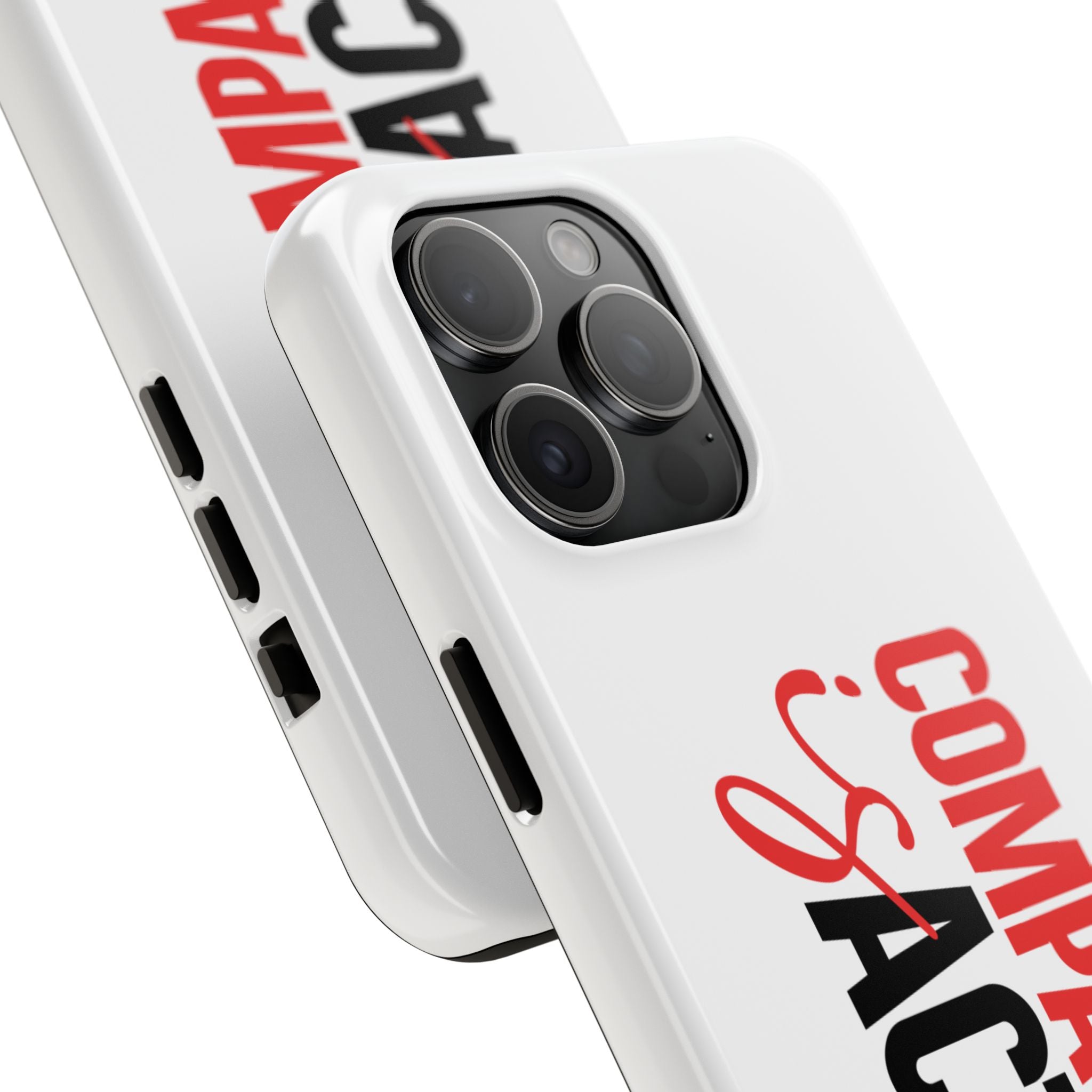 Compassion Is Action iPhone Case — White