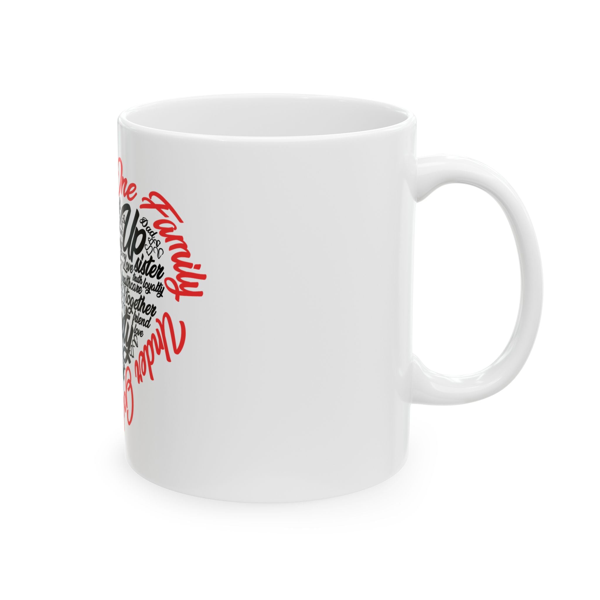 Stand Up to Poverty Mug — White