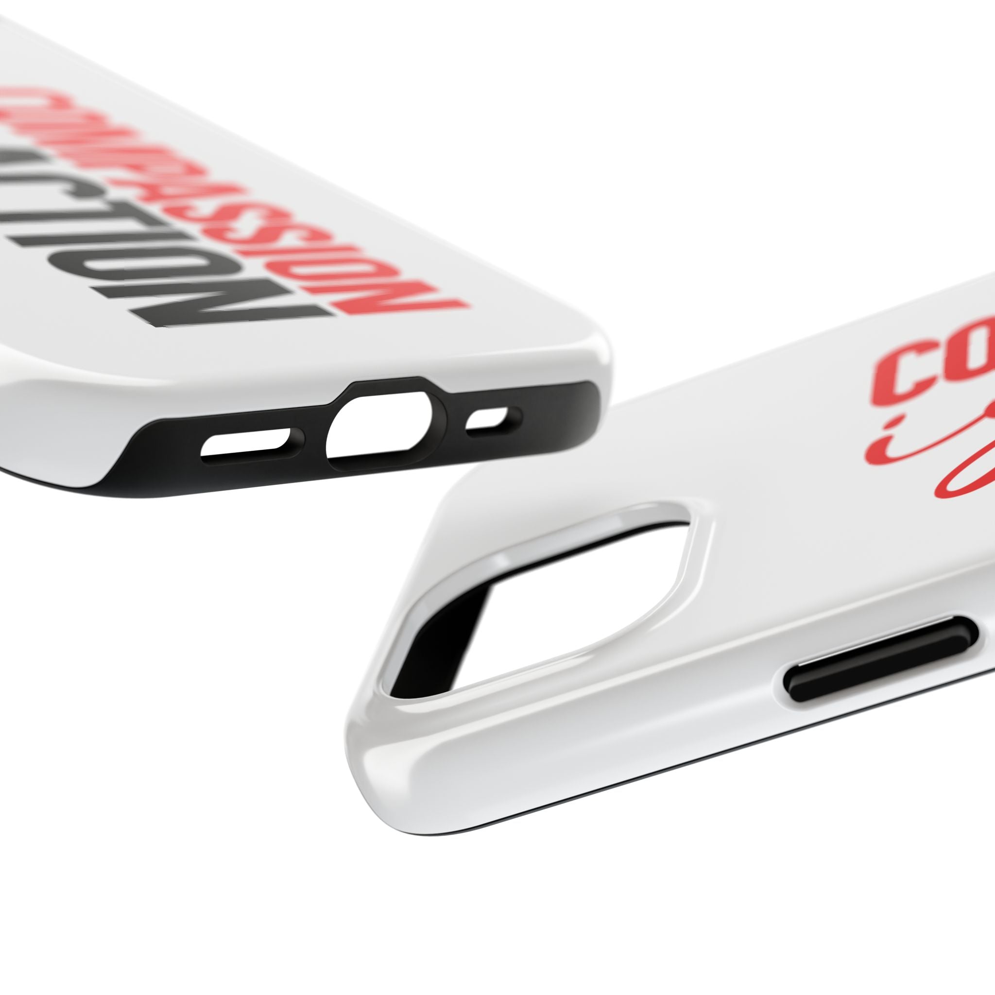 Compassion Is Action iPhone Case — White