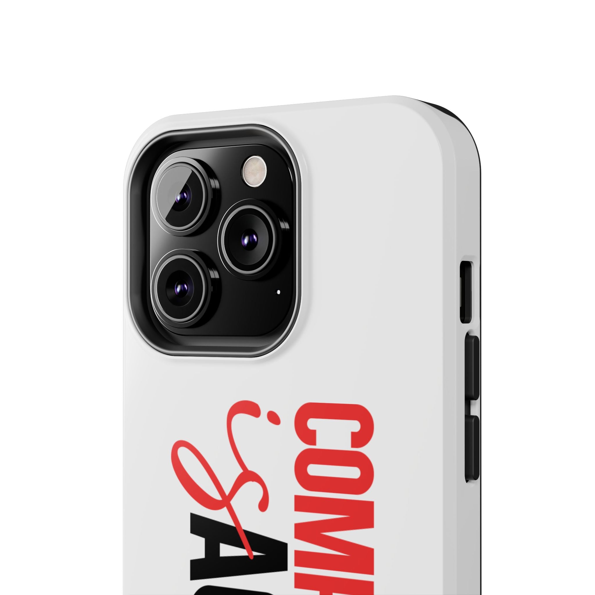 Compassion Is Action iPhone Case — White